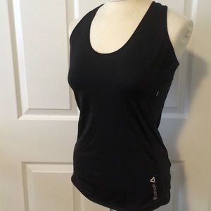 Reebok dry fit black tank Small